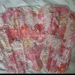 Floral Lace Corset Top